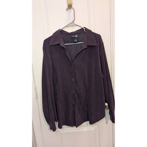 Venezia Jeans Microfiber Button down Purple‎ 16